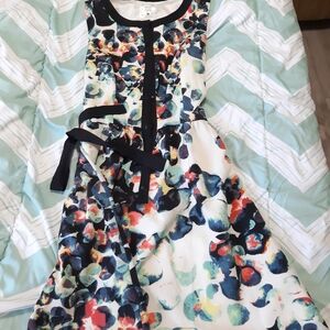 mac & jac Black Trim Floral Print Blouse